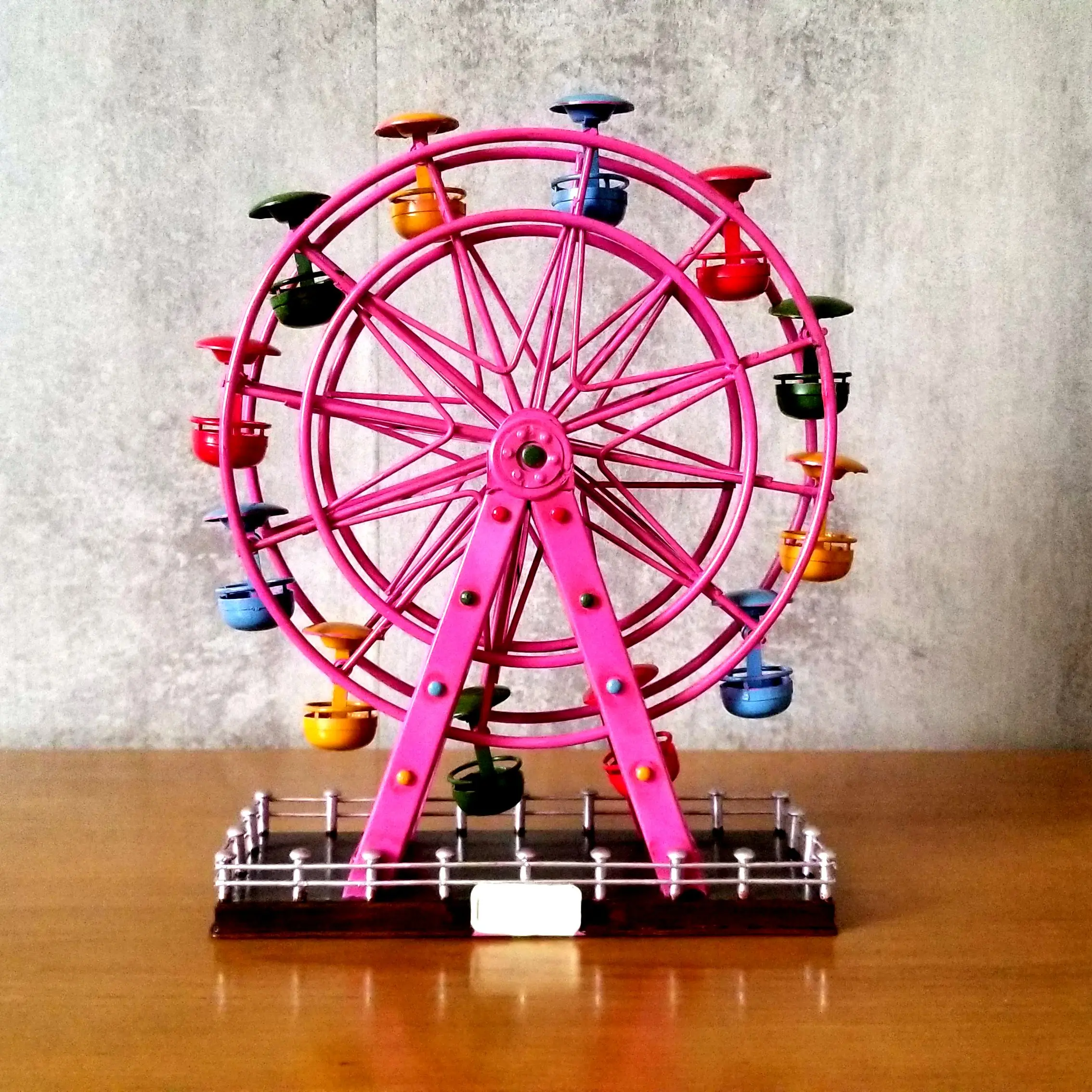 Decor Ferris Wheel Vintage Ironwork Model Tin Retro Crafts Handmade Handicraft Decorations Gifts Nostalgic Metal Collection