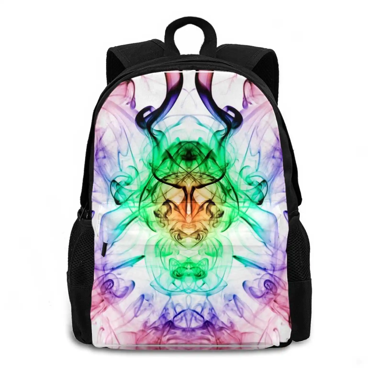 Smoke Warrior 2 Pattern Design Laptop Travel School Bags Smoking Trails Smoke Trails Smoke Art Trail Running Patterns Shapes