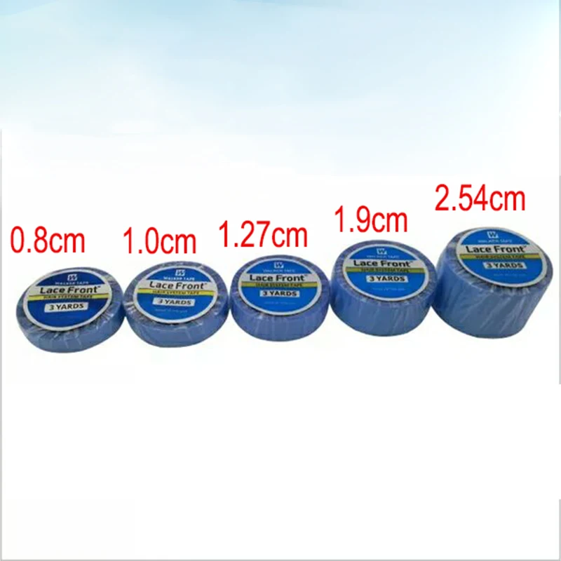 Blue Lace Front Support Tape Double-Sided Hair Extensions Adhesives Tape For Lace Wigs toupee 3yards 12yards 36yards