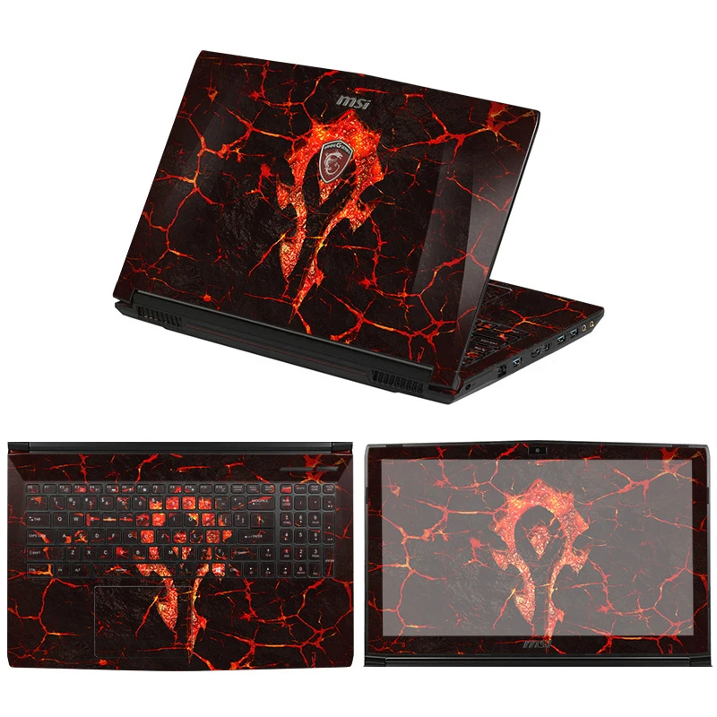 Imagem -04 - Adesivos para Laptop para Msi Ge66 Gf66 Gl66 Gs66 Ge76 Gf76 Gf76 Gf76 Gs77 Gt77 Ge68 Ge78 Skins Pintados Personalizados para Filme Msi Ge75 Gf75
