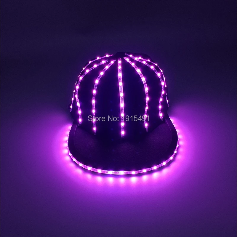 New Arrival LED glow Cap gloves and LED sunglasses with Flashing function glow props good for Nightclub, ball show, bar show