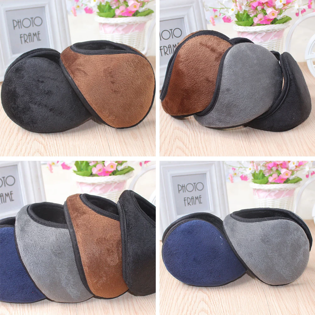 Plush Back-wearing Style Fashion Earbags Men Earmuffs Male Earflap Casual Keep Warm Winter Outdoor Protector Ear Cover