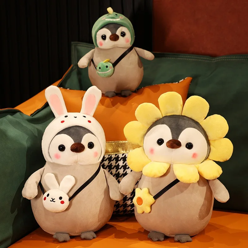 

Kawaii Soft Penguin Plush Stuffed Animal Doll With Gift Box and Light Fashion Toy for Kids Lovely Girls Christmas Birthday Gift