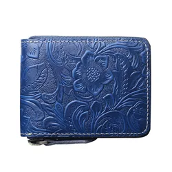 Classic Unisex Card Holder Genuine Leather Credit Card Case ID Bag For Women Clutch Organizer Wallet With Zipper Men Card Cover