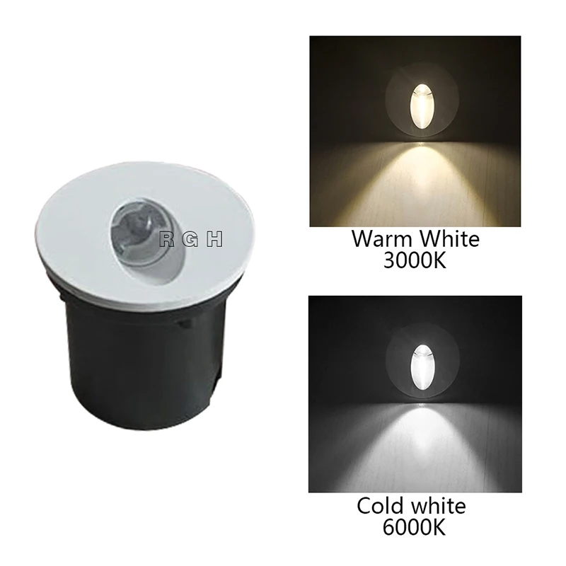 1W 3W Wall Light LED Recessed Stair Light Aluminum indoor decoration Steps Lights Ladder Stairway Night light Corridor Wall Lamp