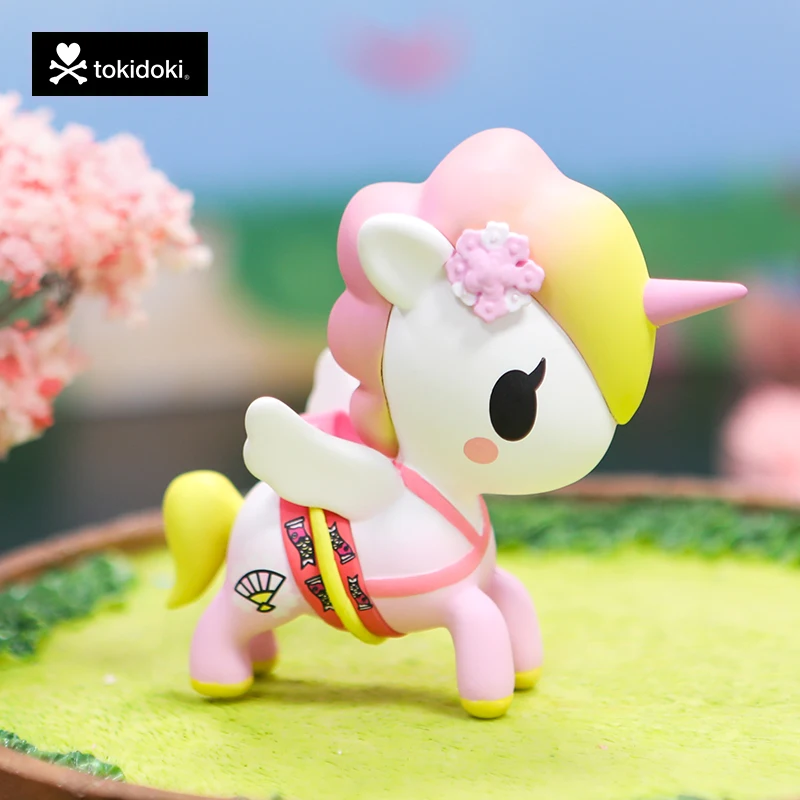 Caixa de brinquedo cego tokidoki unicórnio diversão tempo cego saco caja ciega bonito kawaii modelo infantil tempo presente surpresa boneca caixa de mistério