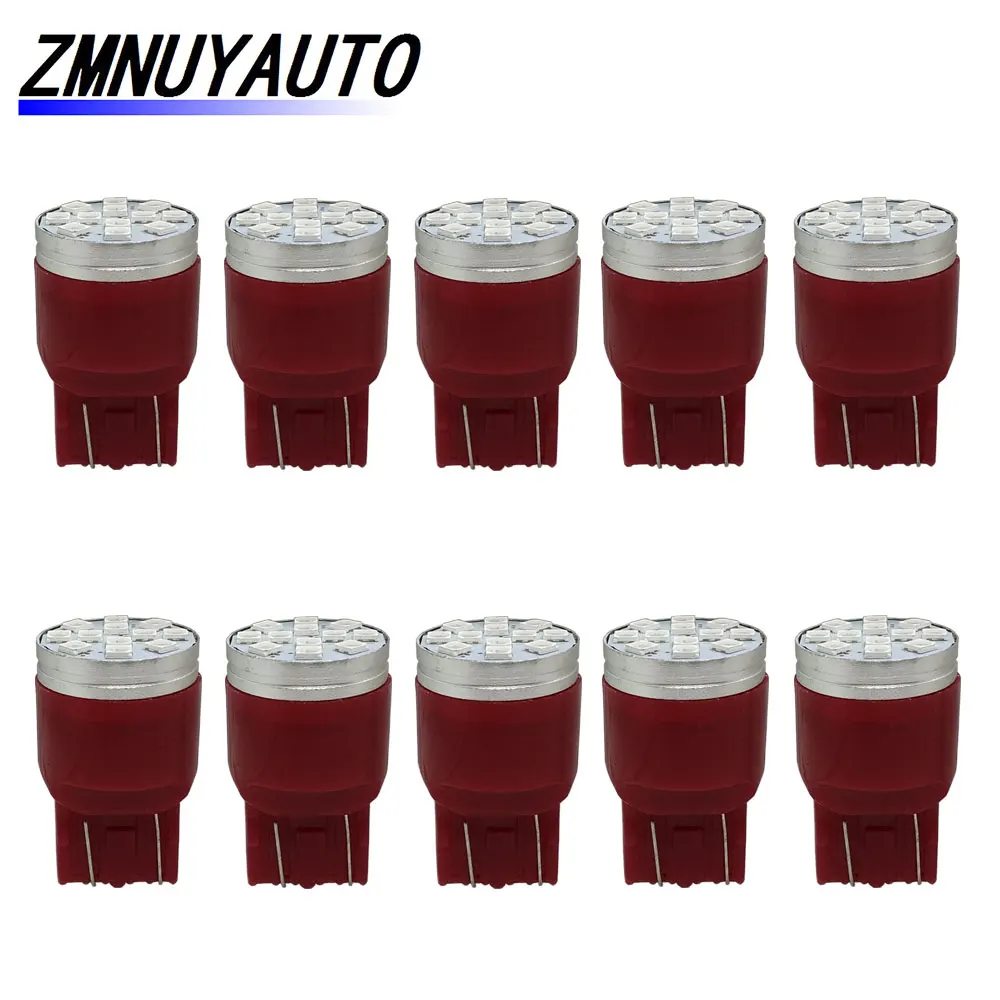 10PCS LED T20 7440 7443 W21W W21/5W Lampadine Led WY21W Led 12SMD 3030 Auto Luce Lampada per auto Luci di riserva Bianco Rosso Ambra 12V