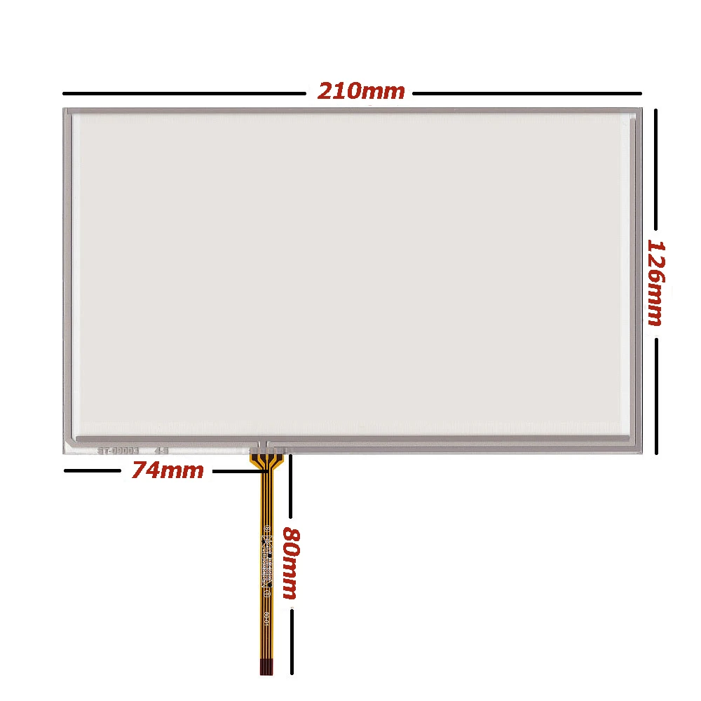 

For 9inch 210*126MM/211*126MM Lower Left Cable Digitizer Resistive Touch Screen Panel Resistance Sensor