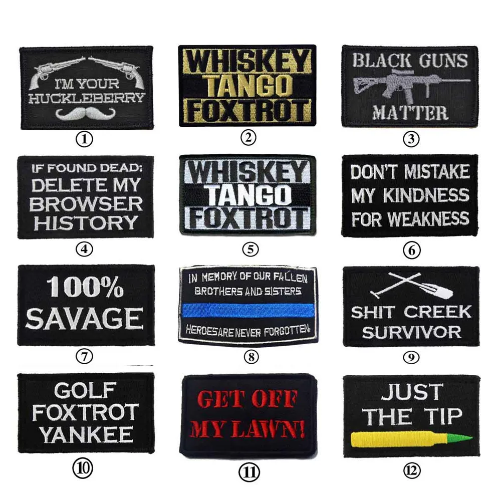 BLACK GUNS MATTER USA ARMY TACTICAL MILITARY BADGE TANGO JUST TIP 100% SAVAGE/ IF FOUND DEAD PATCH GOLF PATCH BADGE