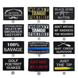 BLACK GUNS MATTER USA ARMY TACTICAL MILITARY BADGE TANGO JUST TIP 100% SAVAGE/ IF FOUND DEAD PATCH GOLF PATCH BADGE