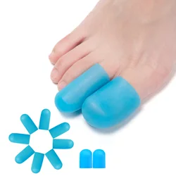 2pcs Finger Toe Protector Silicone Gel Cover Cap Pain Relief Preventing Blisters Corns Nail Tools Foot Care Toe Separators