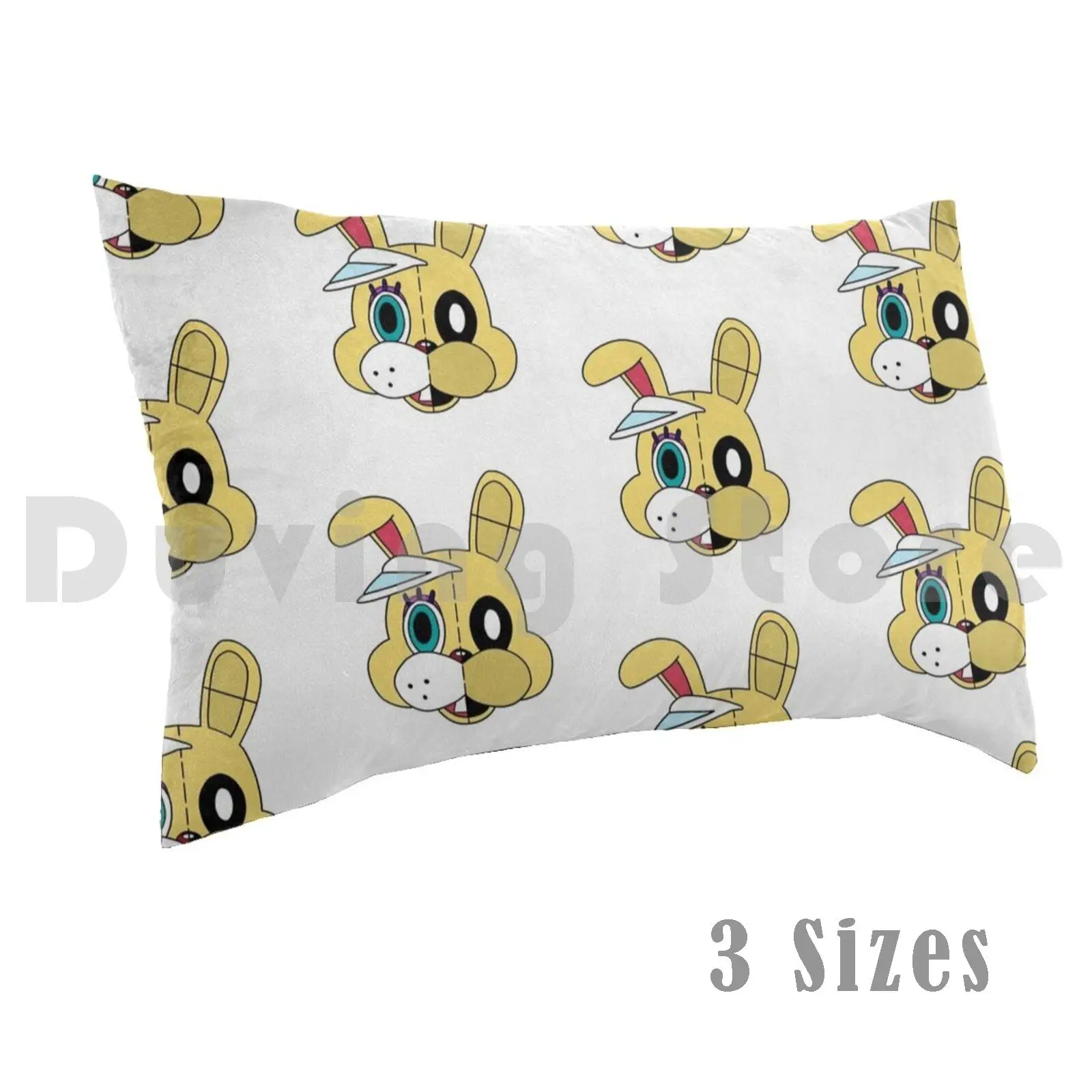 Man Behind The Pillow Case Printed 35x50 Fnaf Springtrap Purple Guy Bonnie Games Video Games Gamer