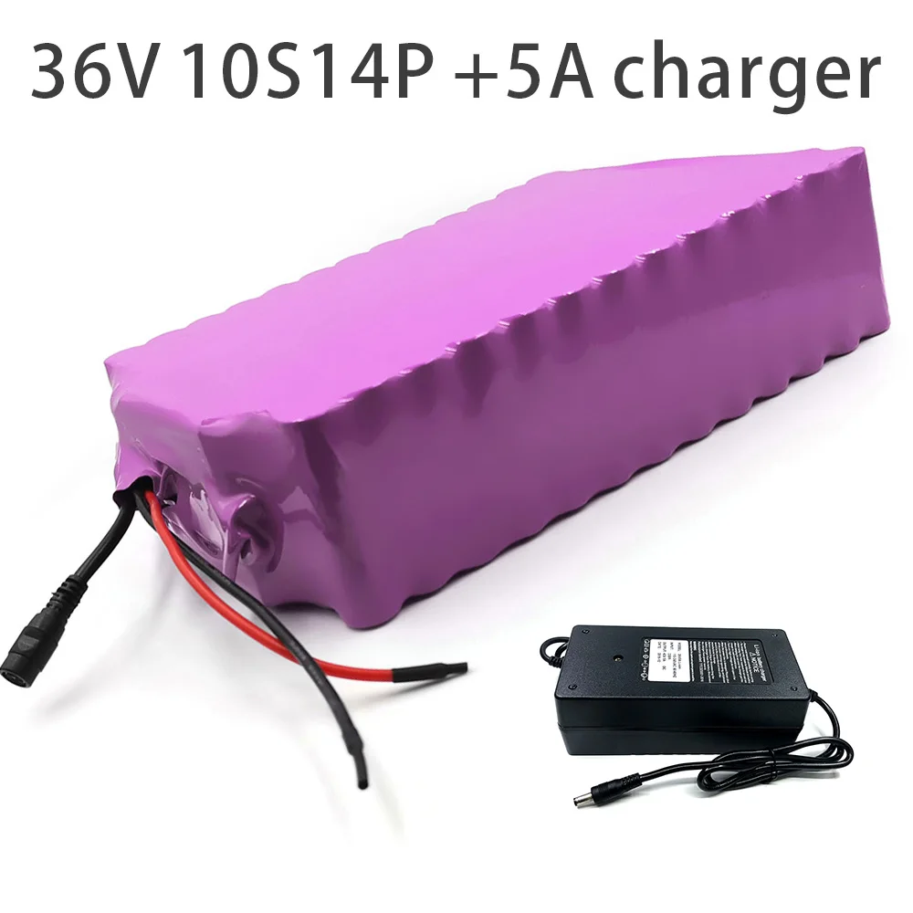 

With 5A charger 49Ah 10S14P 36V battery e-bike ebike electric bicycle Li-ion customizable 275x190x70mm