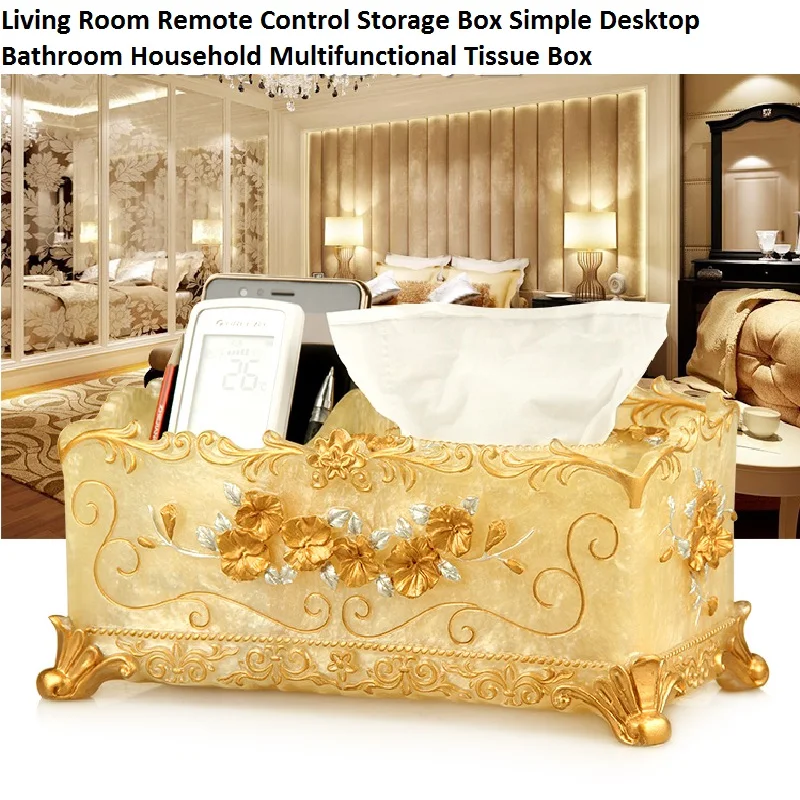 

Living Room Remote Control Storage Box, Simple Desktop Household Multifunctional Tissue Box