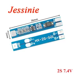 5PCS 2S 7.4V 8.4V Lithium Battery Protection Board 2A 3A Current Li-ion 2 Cells Packs Lipo BMS Circuit PCB Charger Overcharge