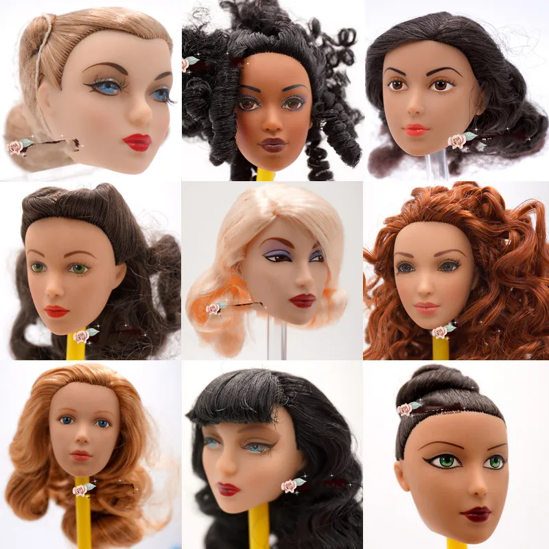 Original Classic Doll Heads 1/4 Quality Rare Face Doll Head DIY Dressing Doll Parts Collection Doll Toys Girlfriend Gift Toy