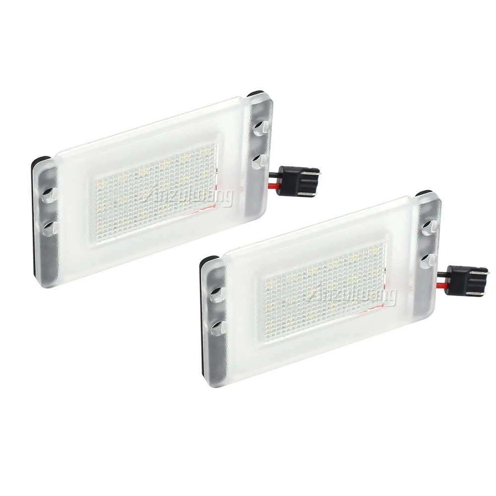 2Pcs For Volvo V70 XC V70 850 LED License Plate Lights 12V 6500k White Number Plate Lamp