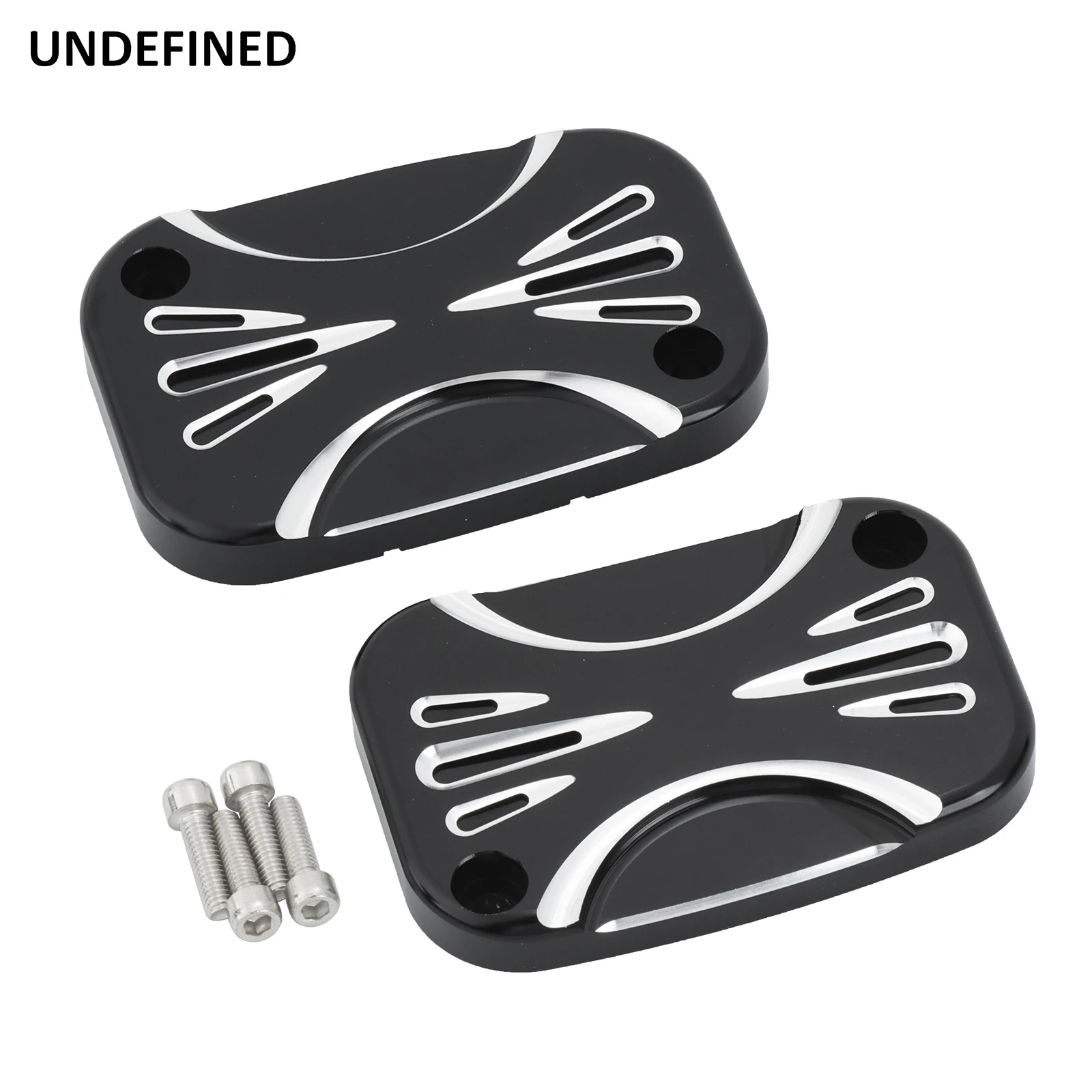 For Harley Touring Road King Street Electra Glide Ultra V-Rod Night Rod Motorcycle CNC Brake Reservoir Master Cylinder Cover F&R