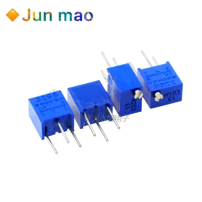 10PCS 3266W top adjustable precision potentiometer 1k2k5k10k20k50k100k200k500k1031m