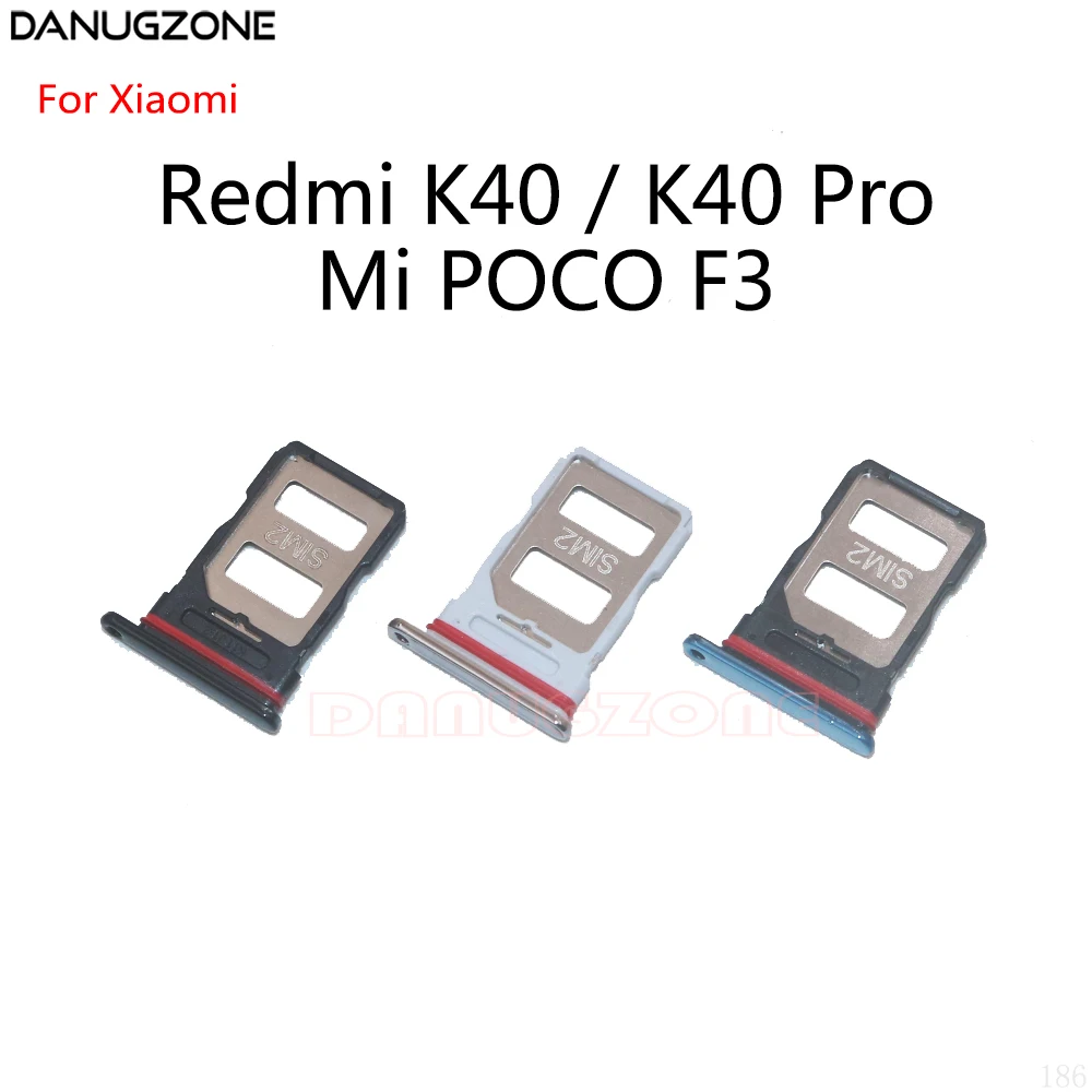 SIM Card Tray For Xiaomi Redmi K40 Pro / Mi 9T Pro POCO F3 SIM Card Reader Tray