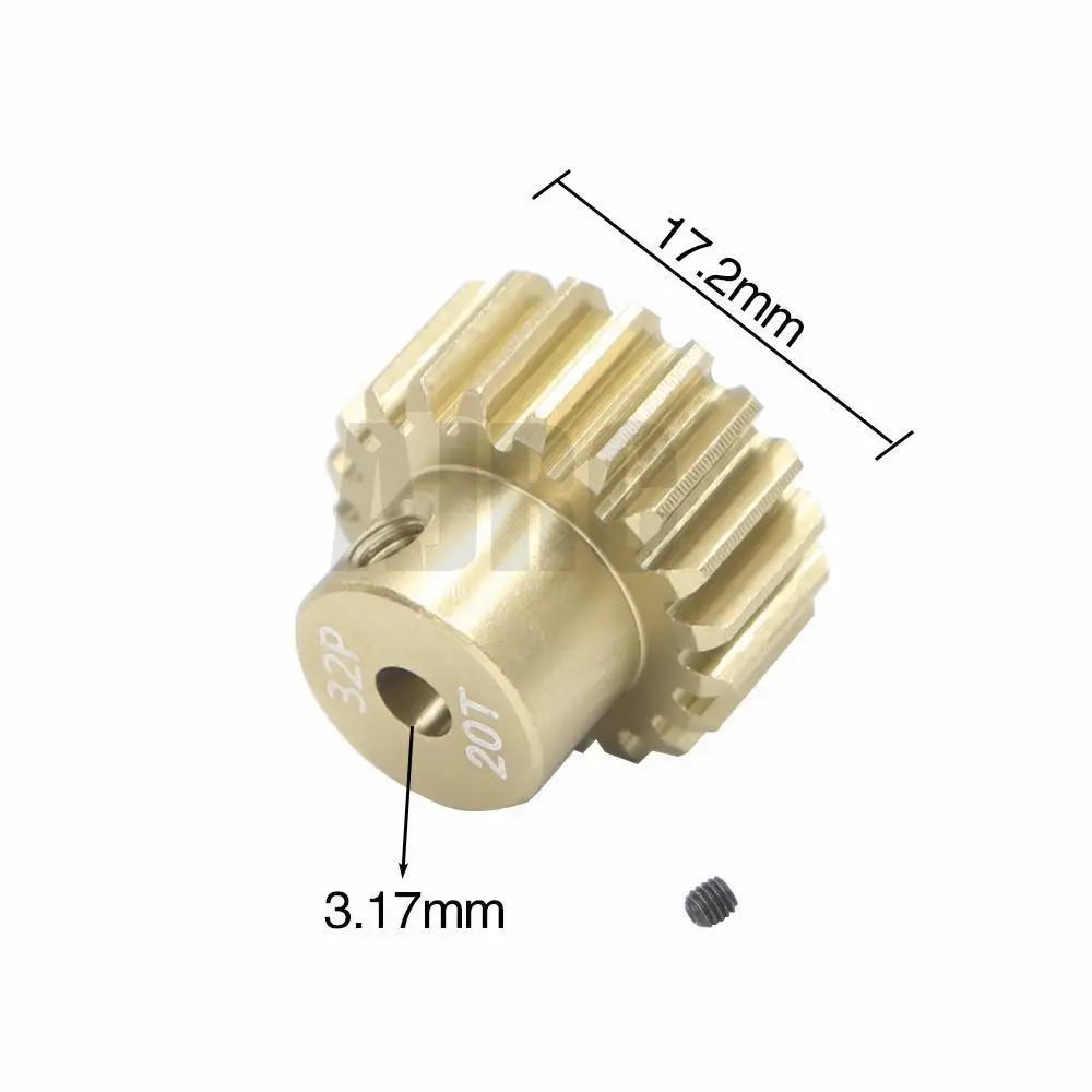 32P M0.8 3.175mm 13T 14T 15T 16T 17T 18T 19T 20T 7075 Aluminum alloy Metal Pinion Motor Gear For 1/10 RC Model Car Motor gear