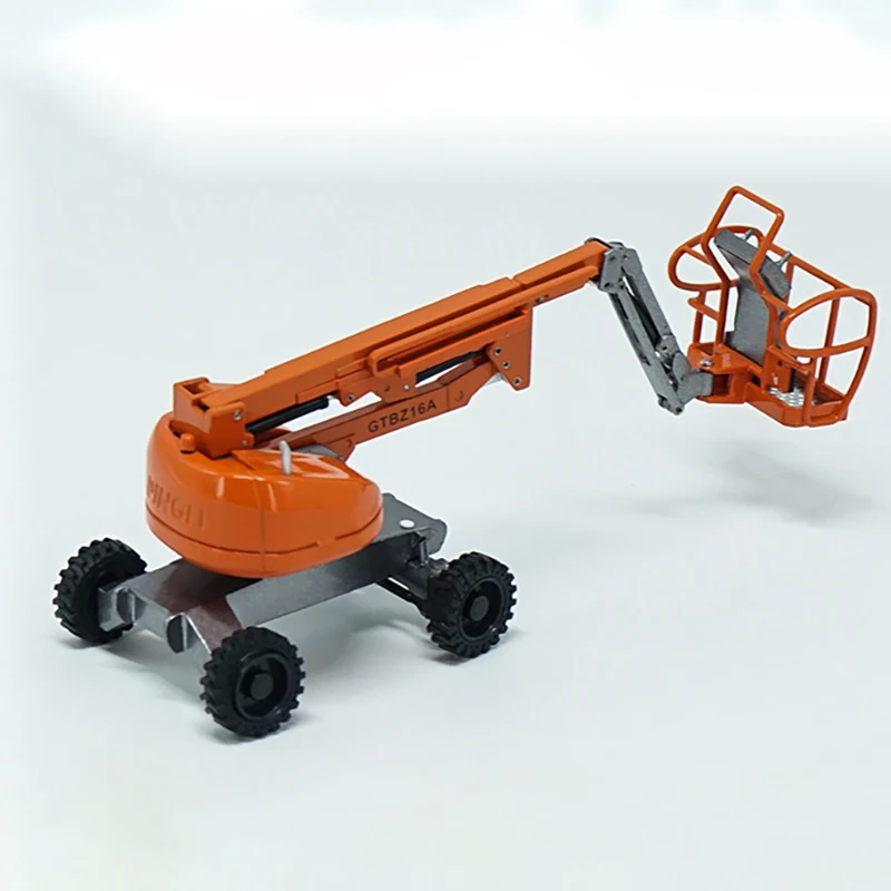 Diecast 1:40 Scale Dingli Self-propelled Crank Arm Type Aerial Work Platform Alloy Engineering Crane Model Collection Display