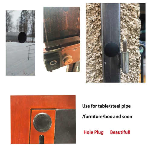 Imagen 2 del producto 10 Uds. Tapones de plástico con orificio a presión, tapones con orificios para tornillos negros, cubierta de sujeción, tapones de bloqueo, tapones de plástico blancos para muebles de gabinete tapones armarios ikea