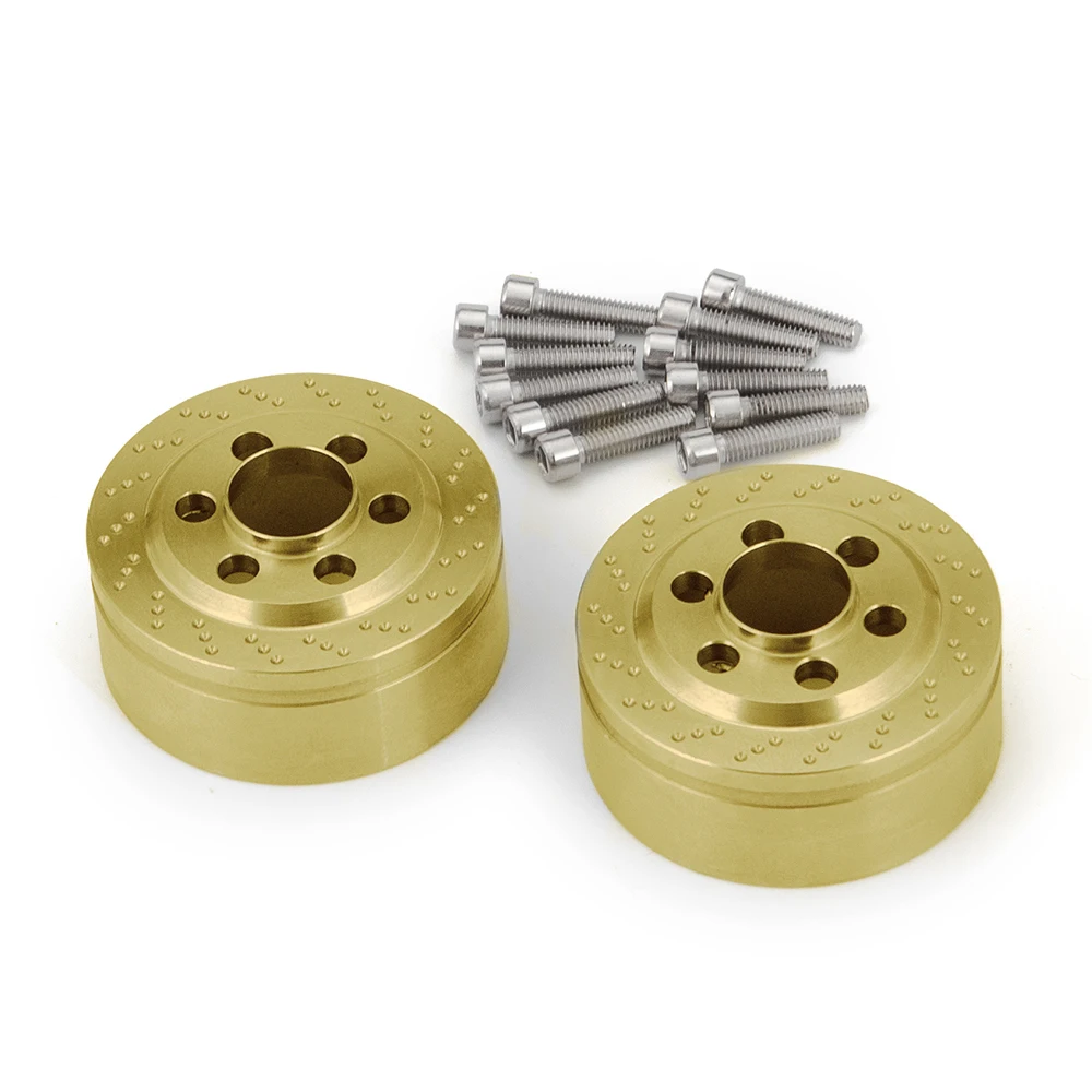 AXSPEED Brass Brake Disc Weights Internal Counterweight for 1.9 2.2 Inch Wheel Rims 1/10 RC Crawler TRX4 TRX6 Axial SCX10 Capra