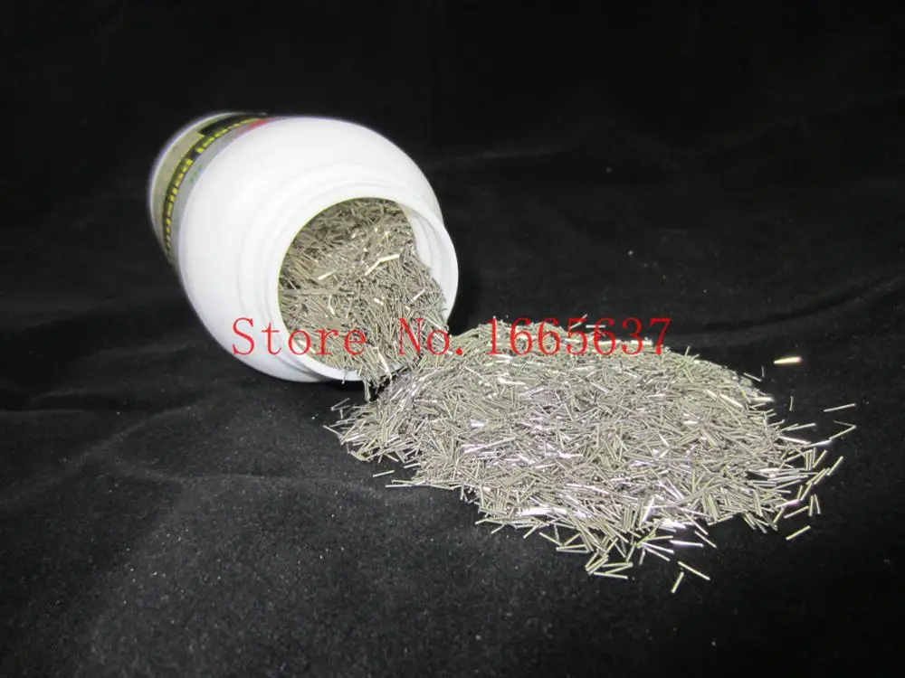 jewellery making 100g per bag stainless steel magnetic needle for magnetic drum polishing machine