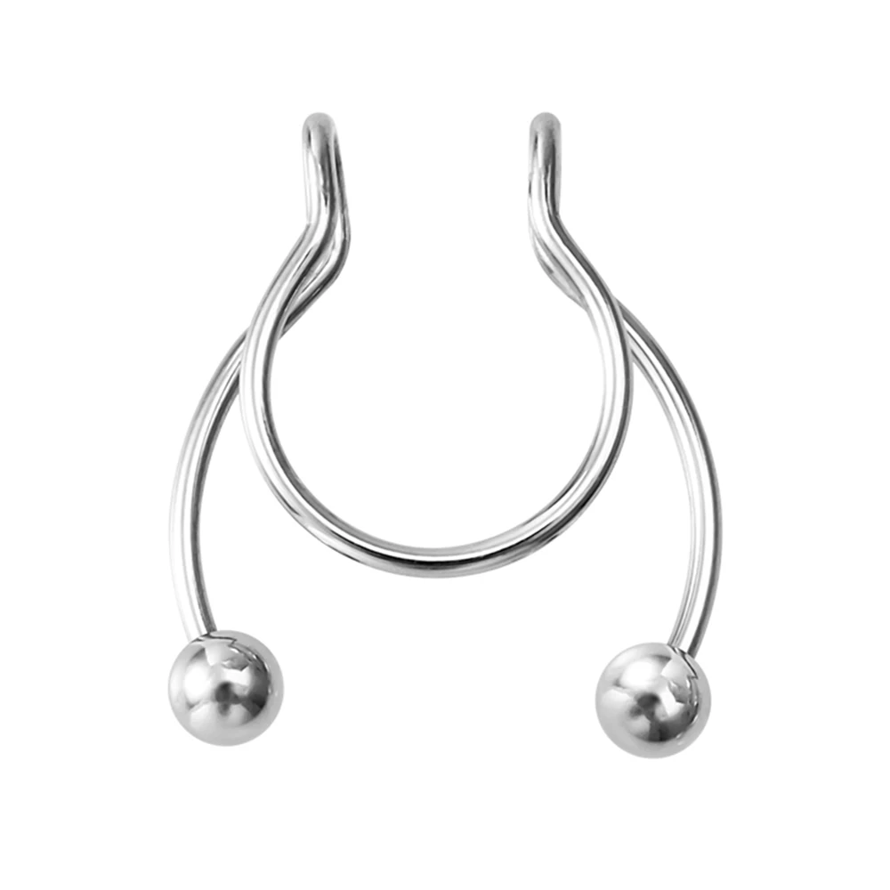 1pc Fake Nasenring für Frauen Männer 20G Chirurgenstahl Faux Piercing Schmuck Fake Piercing Hoop Lip Septum Nasenringe Körperschmuck