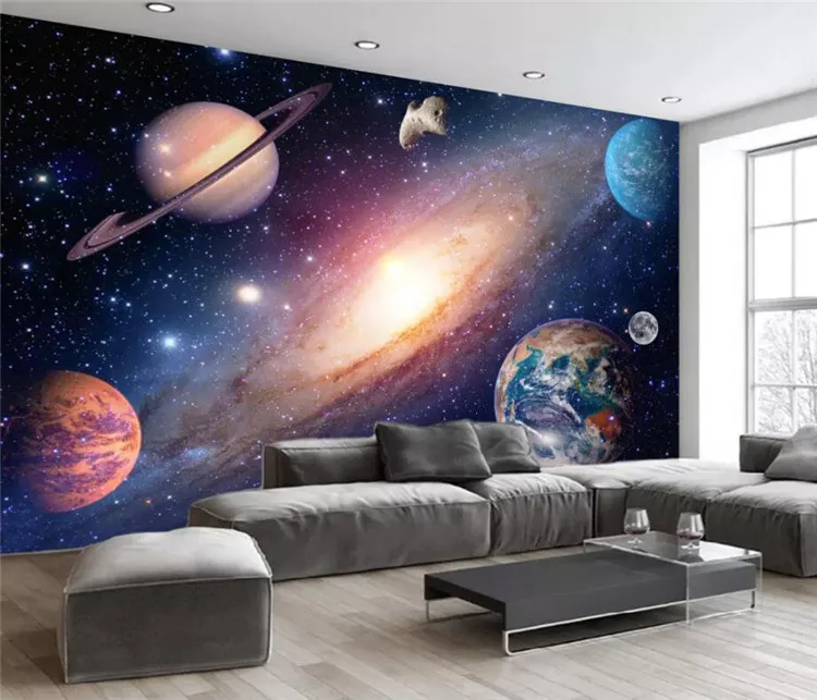 

Wallpaper murals custom photo home decor living room bedroom dreamy HD universe starry wallpaper papel de parede