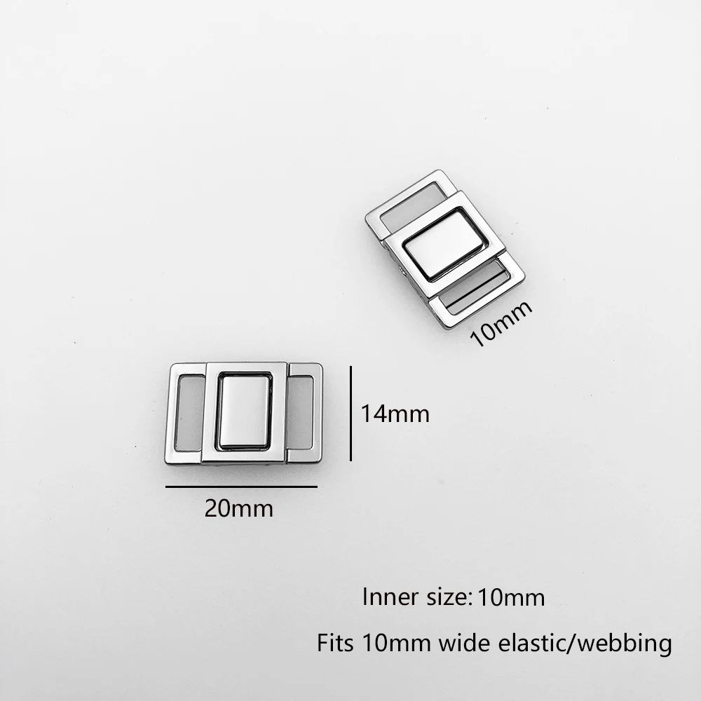 New 10mm Bra Metal Front Closure Clasp Clips Alloy Back Hook Buckles Making Supplies Nickel Free DIY Accessories