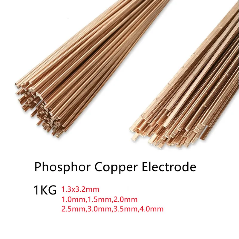 1KG Brass Welding Rod Phosphorus Copper Electrode Welding Wire Soldering Rod No Need Solder Powder Welding Rods