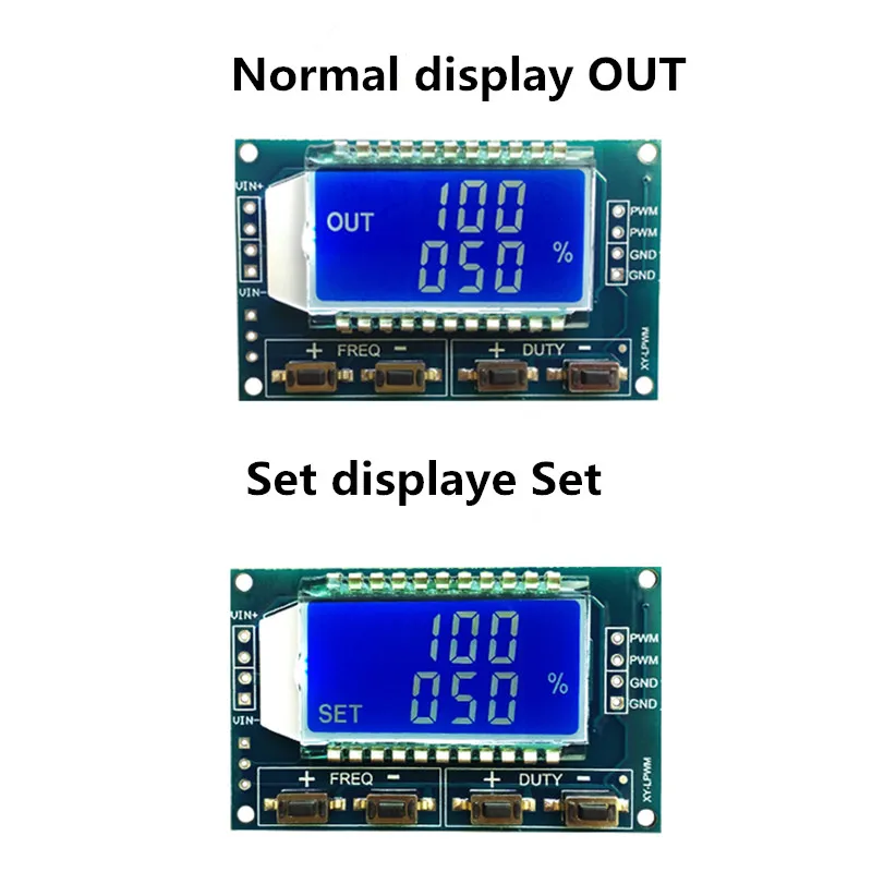 PWM Pulse Frequency Duty Cycle Verstelbare Module Signaalgenerator LCD Display 3.3 V-30 V 1Hz-150 khz PWM Board Module