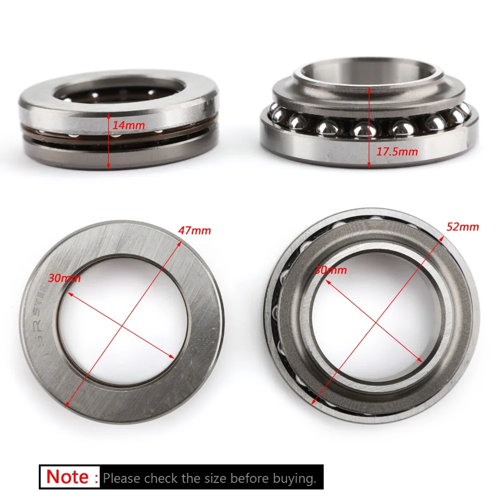 Areyourshop Motorcycle Tapered Roller Bearing Set For Kawasaki EX250 EX500 Ninja 500 EX250 EX300 Motorcycle Accessories