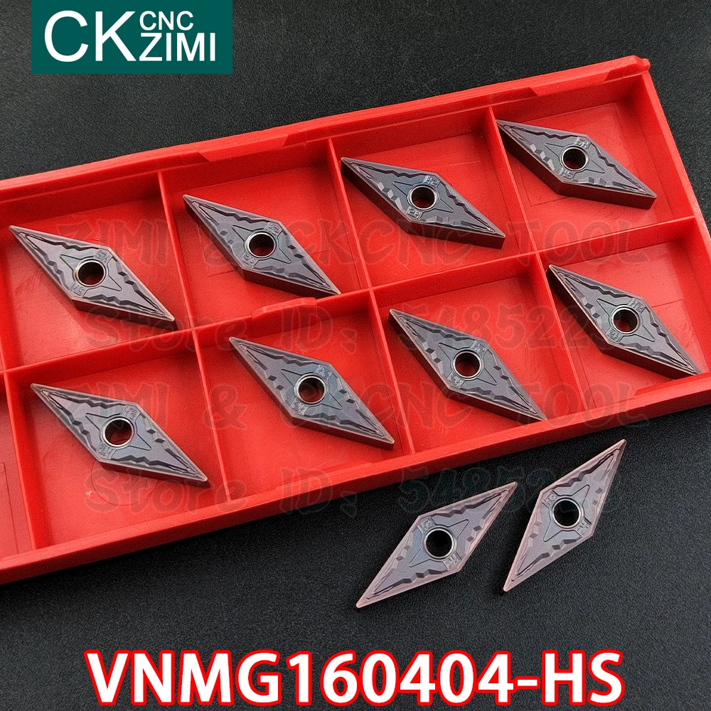 VNMG160404-HS VNMG 160404 HS كربيد إدراج الخارجية تحول إدراج أدوات آلات التصنيع باستخدام الحاسب الآلي مخرطة معدنية أدوات لالفولاذ المقاوم للصدأ