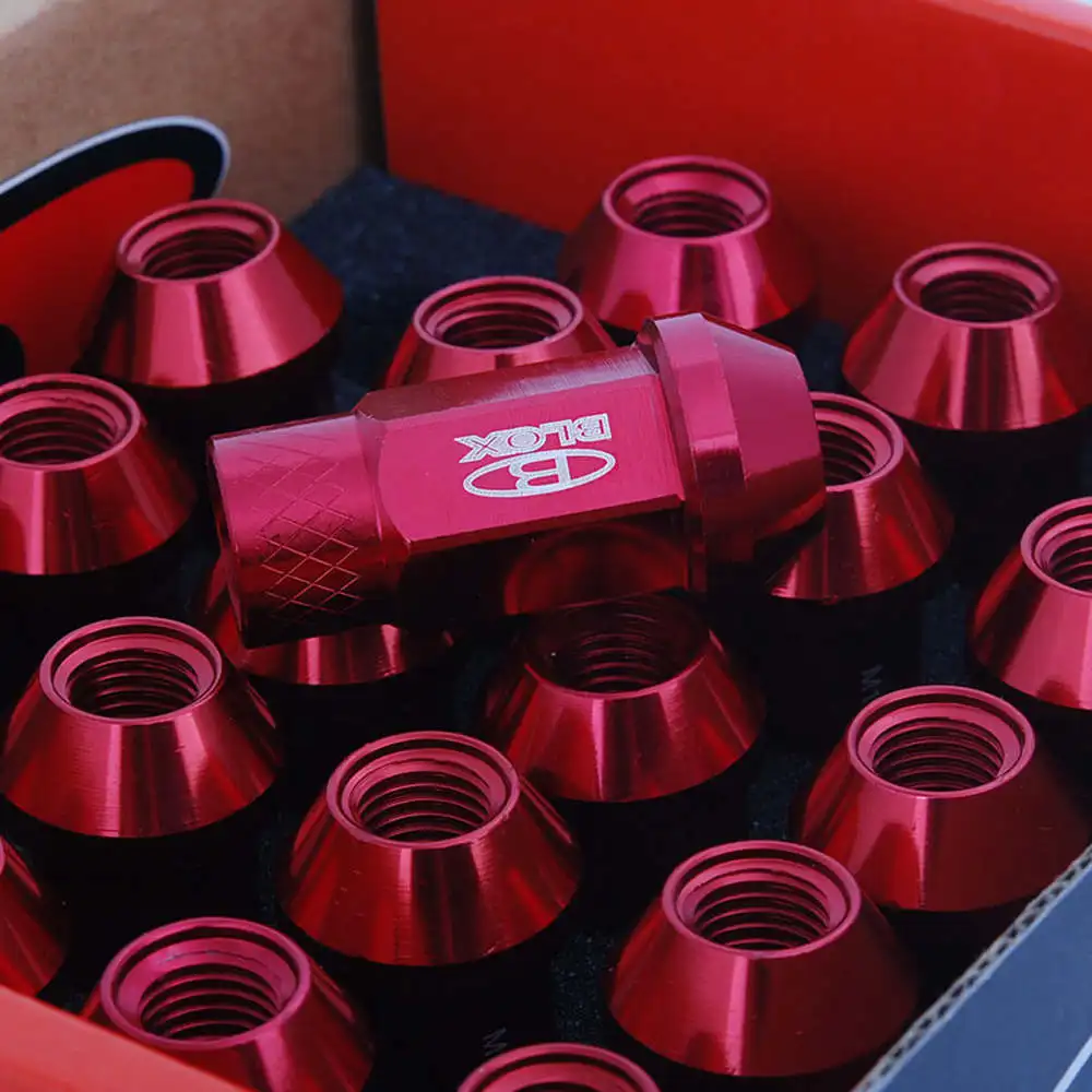 Blox Racing Forged 7075 Aluminium Wheel Lug Nuts M12X1.25 / M12X1.5, L: 50mm 20PCS EP-BLOX750