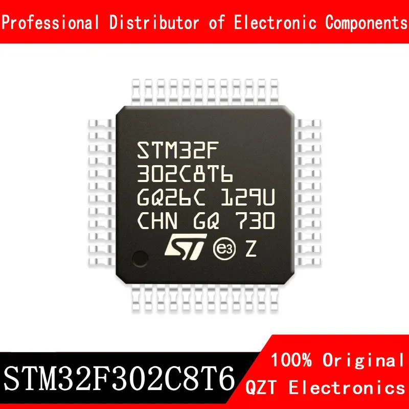 5 Stks/partij Nieuwe Originele STM32F302C8T6 STM32F302 LQFP-48 Microcontroller Mcu In Voorraad