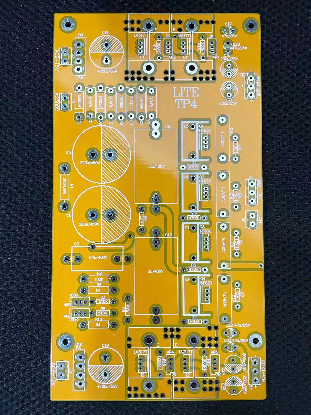 LITE TP-4 Transistor Stabilized Power Supply Empty Board PCB