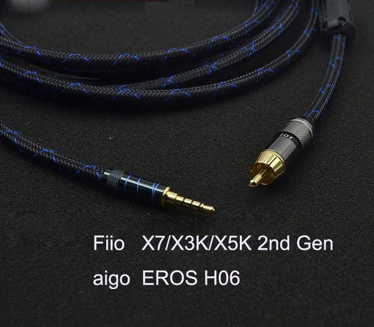 HIFI 3.5mm To RCA Male SPDIF Coaxial Digital Audio Cable 75ohm For Fiio X7 X3K X5K 2nd X7 Mark ll EROS H06