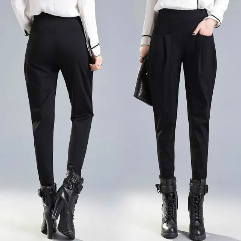 

Women Fashion Harlan Skinny Pants Loose Elastic Waist High Waist Casual Hip Pants Punk Pants Plus Size Pants Fall 2020 Women 5XL