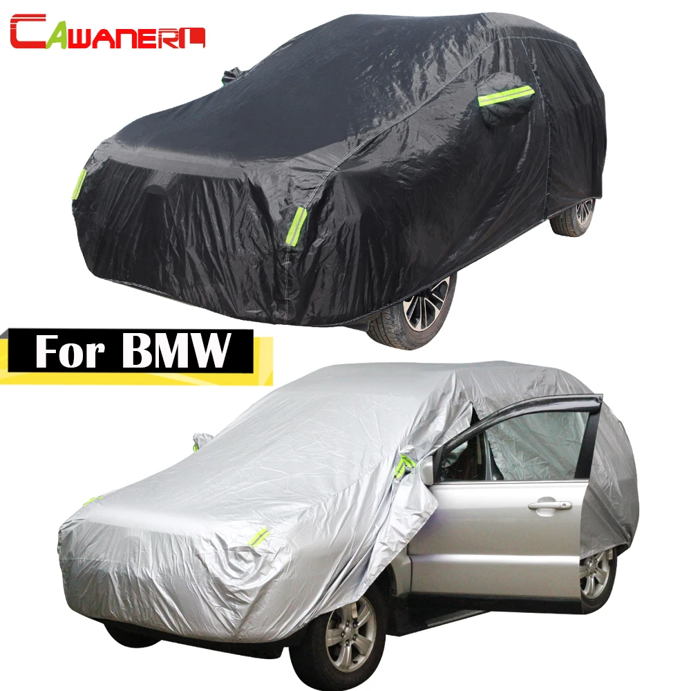 Cawanerl For BMW 1 3 5 6 7 Series M3 M5 X3 X5 X6 Waterproof Car Cover Outdoor Sun Anti UV Rain Snow Dust Protection Auto Covers