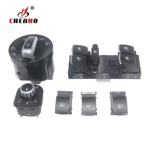 6 шт., переключатель оконных зеркальных фар для V-W J-etta 6 Golf G-TI 5 6 Tiguan Passat B6 CC 5ND959857 5ND941431B 5ND 941 431 B