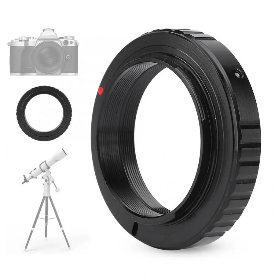Suporte da lente T2-OM adaptador de metal anel para telescópio para olympus om montagem câmeras slr cam len acessórios