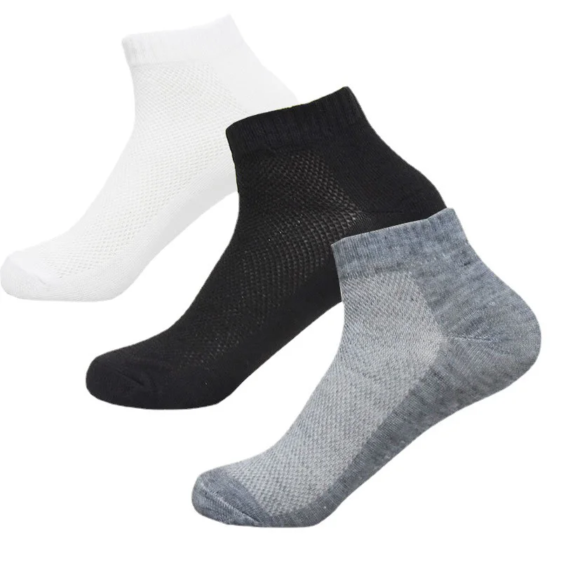 1 Pair Breathable Men\'s Socks Short Ankle Socks Men Solid Mesh High Quality Male Boat Socks HOT SALE 2021 Hot Men Socks Meia