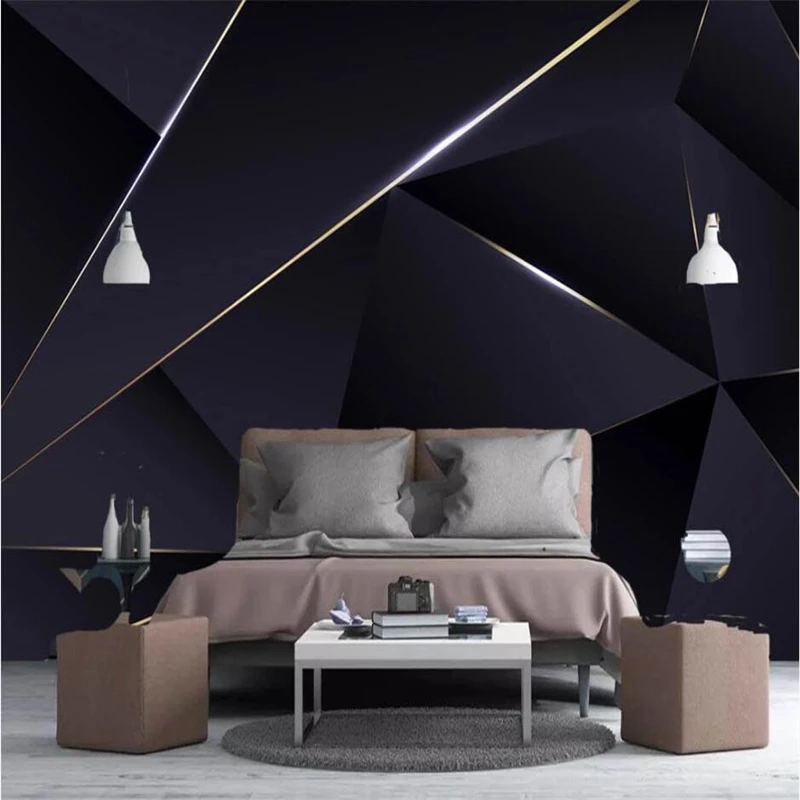 

wellyu papel de parede 3d Custom wallpaper Light luxury modern minimalistic vintage abstract geometric lines background