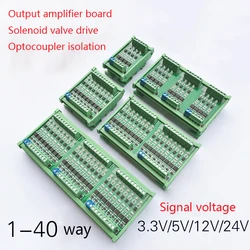 Electromagnetic Valve controller MCU PLC MOS Transistor Amplifier Board Input fully compatible PNP or NPN Output 3.3-24V