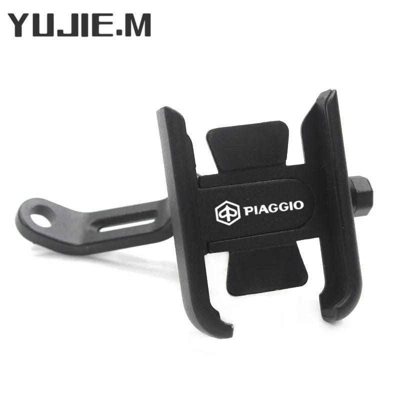 For Piaggio MP3 125 300 400 500(MP3 lt 300ie) Motorcycle CNC Mobile Phone Holder GPS Navigator Rearview Mirror Handlebar Bracket