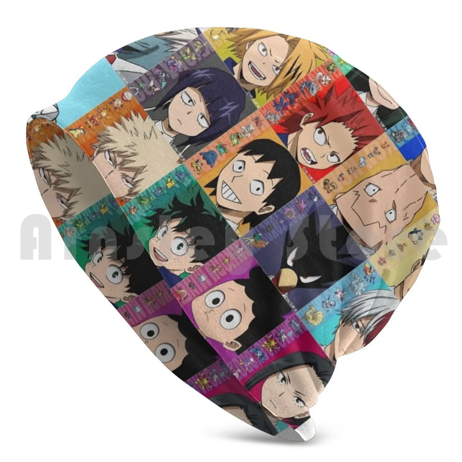 Class 1-A Beanies Pullover Cap Comfortable Anime Deku Shoti Todoroki Aizawa All Might Kirishima Cute