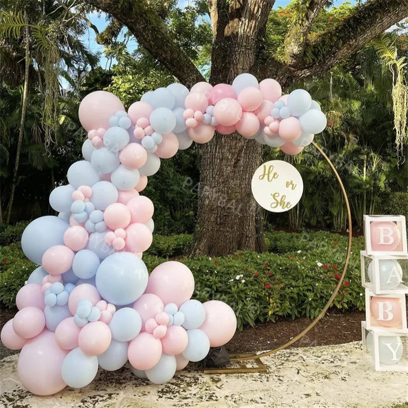 140Pcs Pink Blue Latex Balloon Set Wedding Arch Garland Balloon Kit Birthday Baby Shower Globos Anniversary Backdrop Decoration